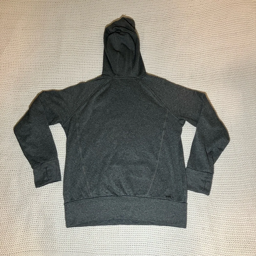 Adidas Men's Medium Gray Hoodie Sweatshirt Pullover Logo Longsleeve Activewear‎